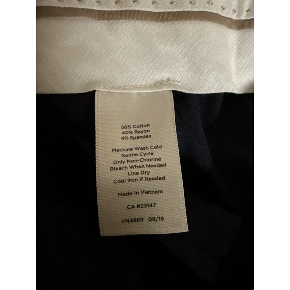 Talbots Women's Mid Rise Bi-Stretch Freeport Curvy Fit Ankle Pants Size 10P Blue - Picture 8 of 8